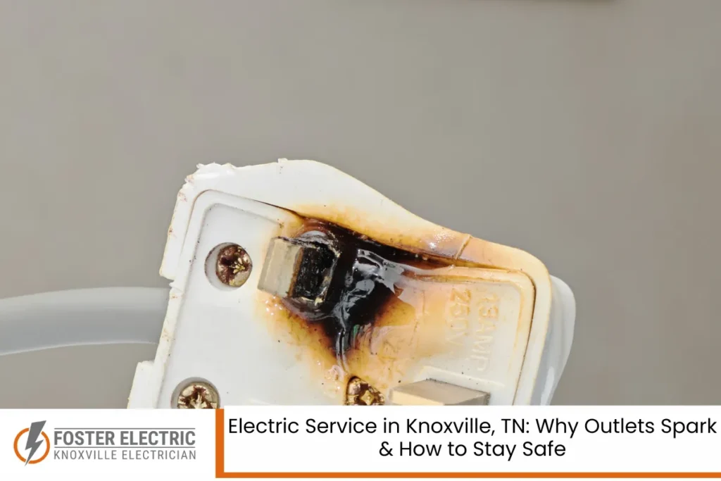 Electric Service in Knoxville, TN Why Outlets Spark & How to Stay Safe